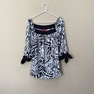 Over the shoulder blouse